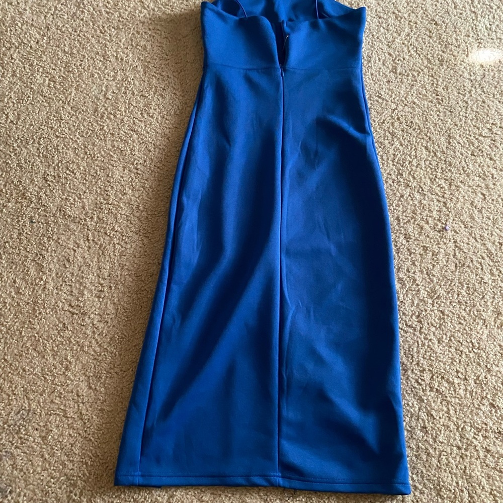 Elegant Blue asymmetrical Dress